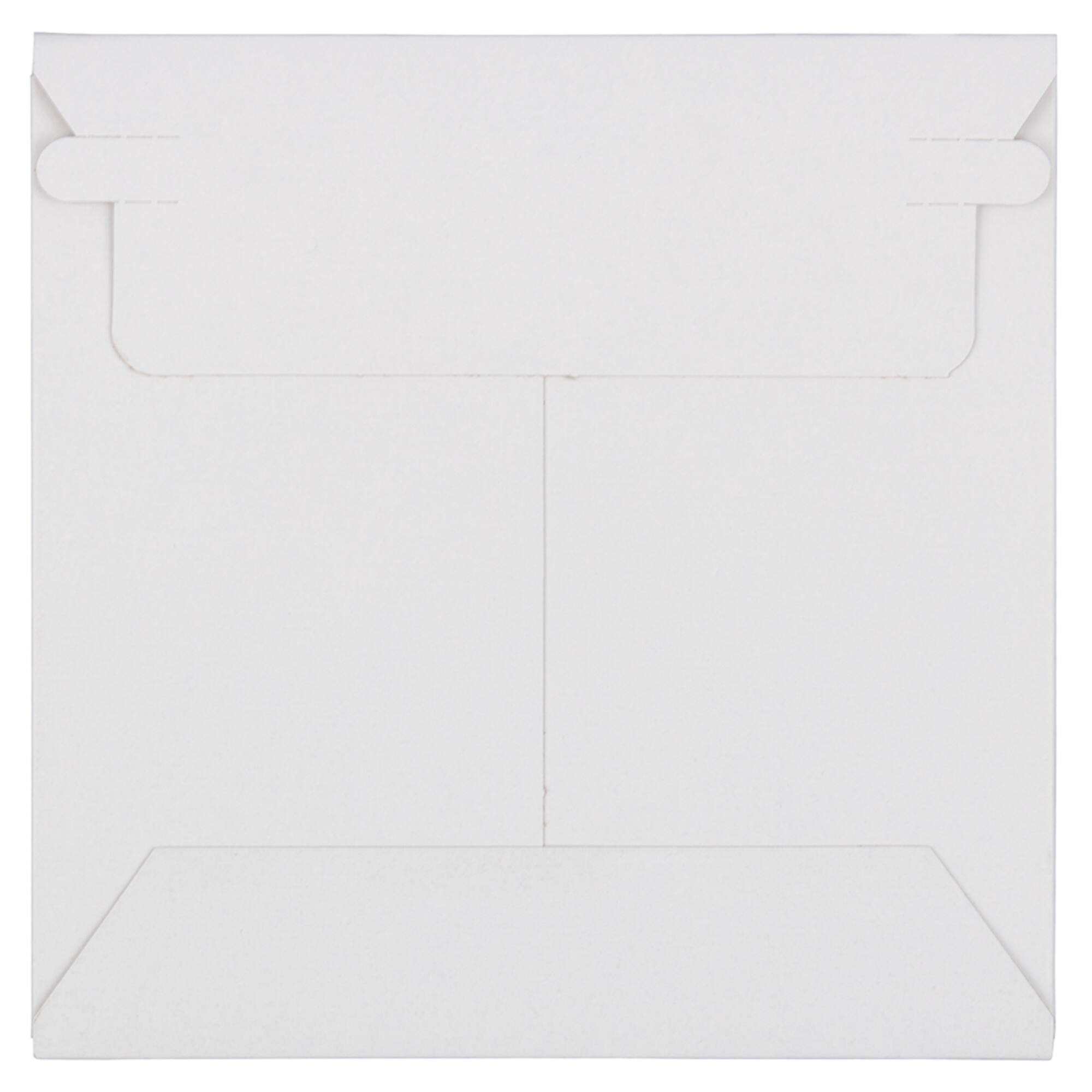 JAM Paper 6" x 6" White Flat Photo Mailer Peel & Seal Closure Envelopes, 6ct.